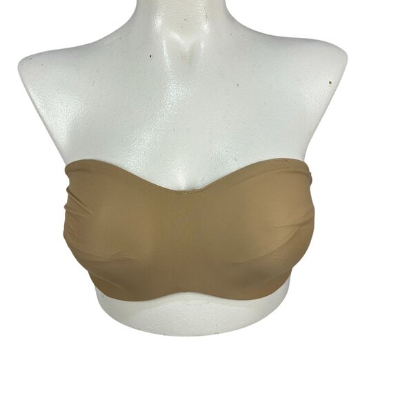 Sweet Nothings Strapless Bandeau Bra 38DD Stay There Power Band Nylon Elastane - Picture 1 of 12